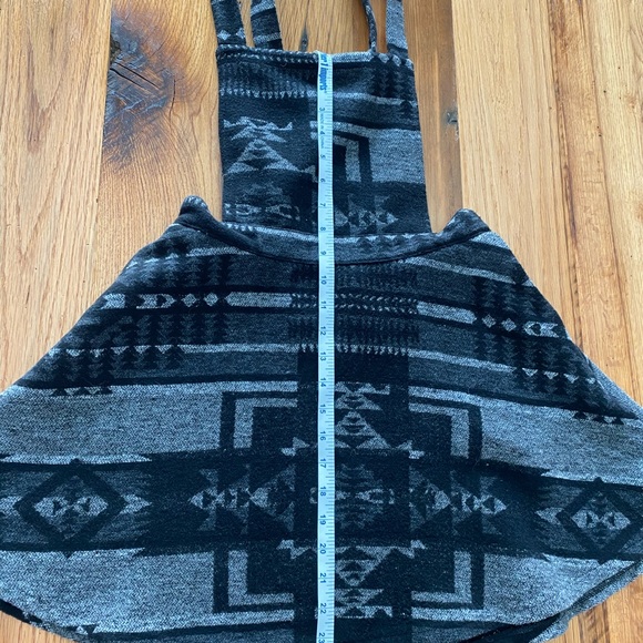 Black and Gray Overalls Dress - Picture 9 of 10